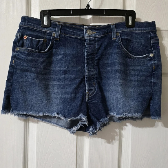 Hudson Tori Selvage Slouch Denim Cut-Off Micro Shorts in Illi, High Rise, EUC! - Picture 2 of 12
